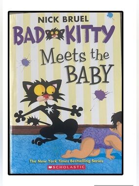 BUNDLE & SAVE 🐾 Bad Kitty Meets the Baby Paperback Chapter Book by Nick Bruel